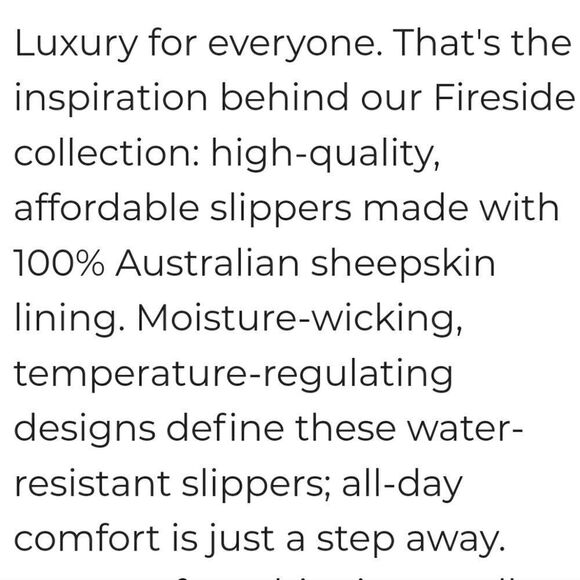 Men's Fireside by Dearfoams Hobart Genuine Shearling Closed Back Slipper,Unisex - Picture 12 of 13